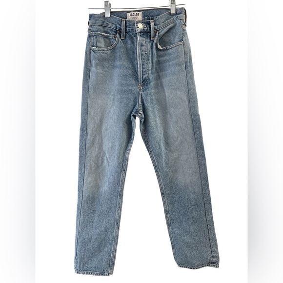 Agolde Denim - AGOLDE denim high rise straight leg button up 90’s jeans